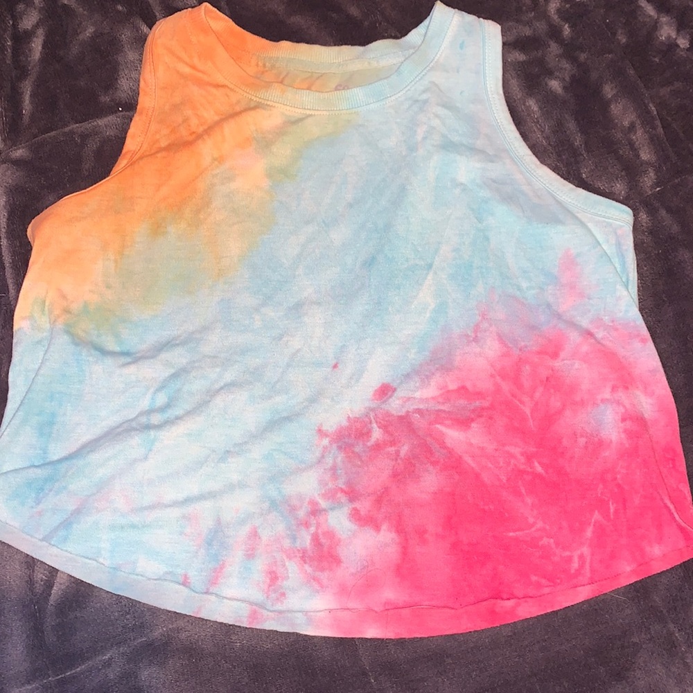 cropped tyedye Tank